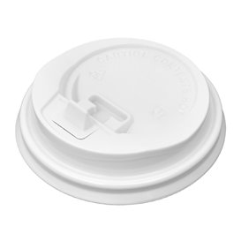 Tapa SIP de PS para Vaso Cartón Blanca Ø7,3cm (50 Uds)