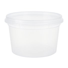 Envase de Plástico PP “Deli Range” Transparente con Tapa 480ml (240 Uds)