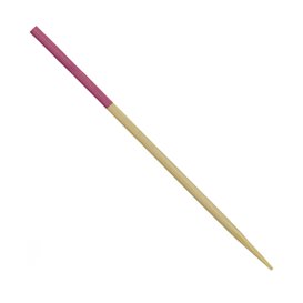 Pincho de Bambú Punta Fucsia 7cm (3.600 Uds)