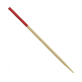 Pincho de Bambú Punta Roja 7cm (3.600 Uds)