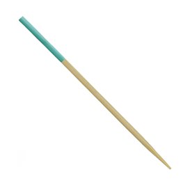Pincho de Bambú Punta Turquesa 7cm (300 Uds)