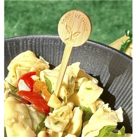 Palillo Marcador de Bambú Veggie 10cm (50 Uds)