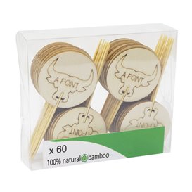 Palillo Marcador Al Punto “A Point” 9cm (1200 Uds)