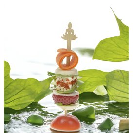 Pincho de Bambú “Bouddha 1” 12cm (50 Uds)