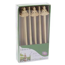Pincho de Bambú “Bouddha 1” 12cm (50 Uds)
