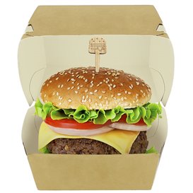 Pincho de Bambú Hamburguesa 12cm (50 Uds)