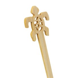 Agitador de Bambú Tortuga para Bebida 14cm (600 Uds)