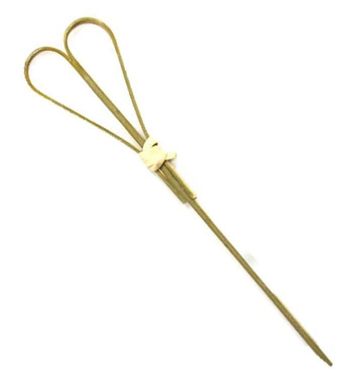 Pincho de Bambú "Cuore" Natural 9cm (1000 Uds)