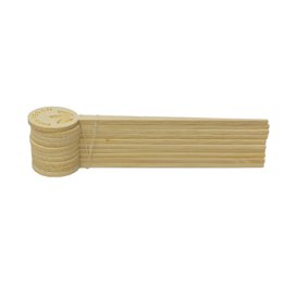 Palillo Marcador de Bambú Vegan 10cm (600 Uds)