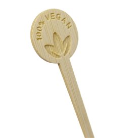 Palillo Marcador de Bambú Vegan 10cm (50 Uds)