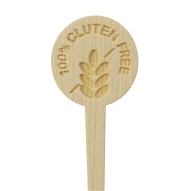 Palillo Marcador de Bambú Gluten Free 10cm (50 Uds)