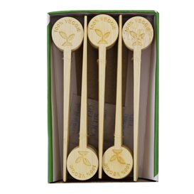 Palillo Marcador de Bambú Veggie 10cm (600 Uds)