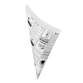 Cono de Papel Antigrasa Times 24,5cm 100g (250 Uds)