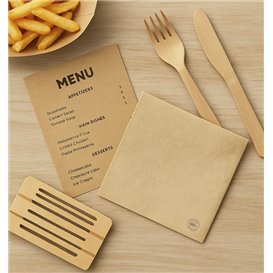 Servilleta de Papel Eco Gofrada 30x30cm 1C (100 Uds)