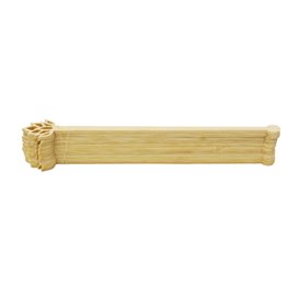 Agitador de Bambú Flor de Loto para Bebida 14cm (50 Uds)