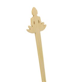 Pincho de Bambú “Bouddha 1” 12cm (50 Uds)