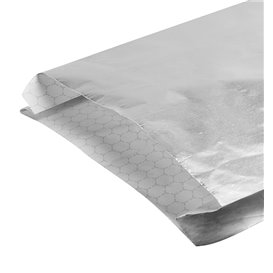 Bolsa de Papel Aluminio Antigrasa Plata 22,3+5x20cm (2000 Uds)