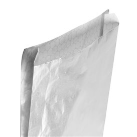 Bolsa de Papel Aluminio Antigrasa Plata 22,3+5x20cm (250 Uds)