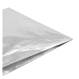 Bolsa de Papel Aluminio Antigrasa Plata 22,3+5x20cm (250 Uds)