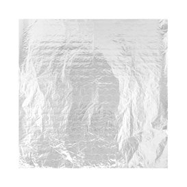 Envuelta Aluminio Antigrasa Plata 41x41cm (1000 Uds)