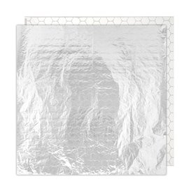 Envuelta Aluminio Antigrasa Plata 41x41cm (1000 Uds)