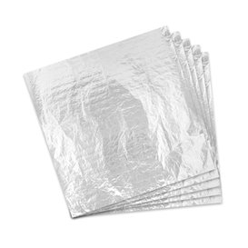 Envuelta Aluminio Antigrasa Plata 41x41cm (500 Uds)