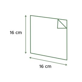 Bolsa Aluminio Antigrasa Plata 2L 16x16cm (500  Uds)