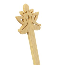 Agitador de Bambú “Bouddha 2” para Bebida 14cm (50 Uds)