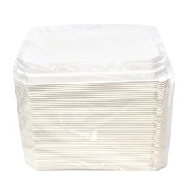 Tapa de PLA para Bandeja Caña de Azúcar 16,5x21,5cm (50 Uds)