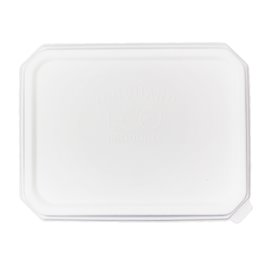 Tapa de PLA para Bandeja Caña de Azúcar 16,5x21,5cm (50 Uds)