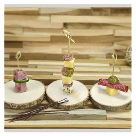 Pinchos de Bambú "Lazo" Natural 7cm en Caja (2.500 Uds)