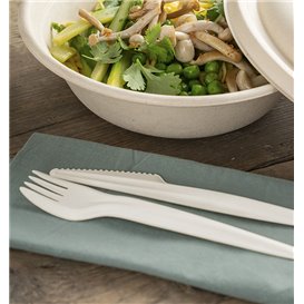 Set Cubiertos Cartón Kraft Tenedor y Cuchillo (50 Uds)