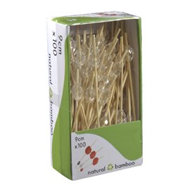 Pincho de Bambú Diamante 9cm (100 Uds)