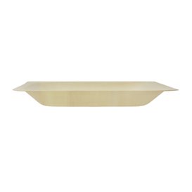 Plato de Madera Cuadrado 10,5x10,5cm (25 Uds)