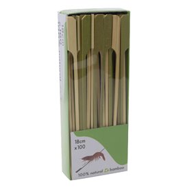 Pinchos de Bambú "Golf" Natural 18cm en caja (1.200 Uds)