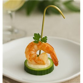 Pincho Curvo de Bambú 9 cm (100 Uds)