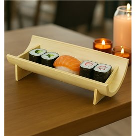 Bandeja de Bambú 20x10,5x4,5cm (12 Uds)