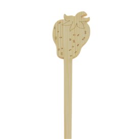 Agitador de Bambú Fresa para Bebida 14cm (600 Uds)