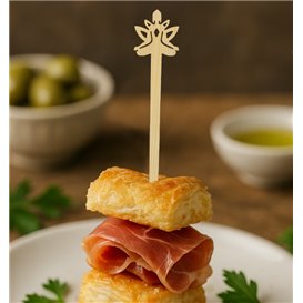 Pincho de Bambú “Bouddha 2” 12cm (600 Uds)