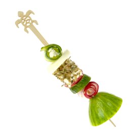 Agitador de Bambú Tortuga para Bebida 12cm (600 Uds)