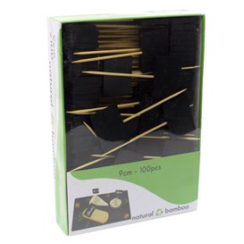 Pinchos de Bambú con Pizarra 9cm (1.000 Uds)