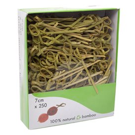 Pinchos de Bambú Lazo Natural 10cm en Caja (2.500 Uds)