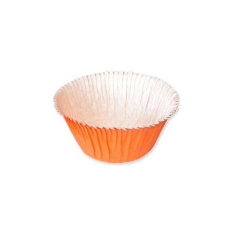 Cápsulas para Cupcakes 4,9x3,8x7,5cm Naranja (500 Uds)