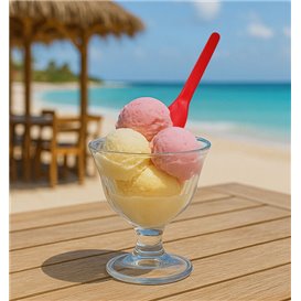 Cucharilla de Helado Colores CPLA 10cm (100 Uds)