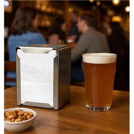 Servilletas Miniservis de Papel 17x17cm Blanca (10.000 Uds)