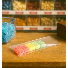 Bolsa de Polietileno Sin Cierre 7,5x20cm G-100 (100 Uds)