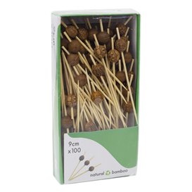 Pinchos de Bambú Étnico 9cm (100 Uds)
