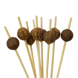 Pinchos de Bambú Étnico 9cm (100 Uds)