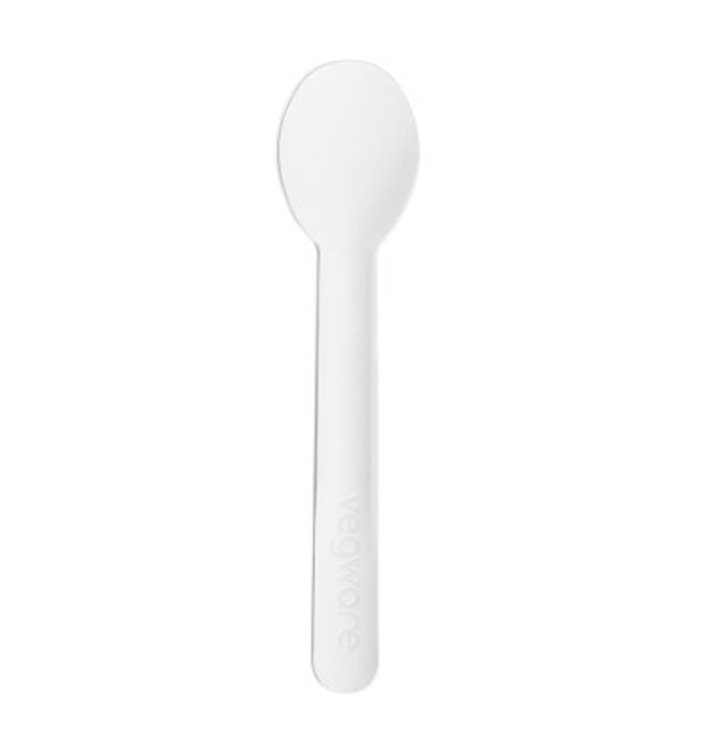 Cucharilla de Cartón Rígido Blanco 13cm (1.000 Uds)