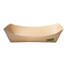 Barqueta Kraft 350ml 10,6x7,3x4,5cm (125 Uds)